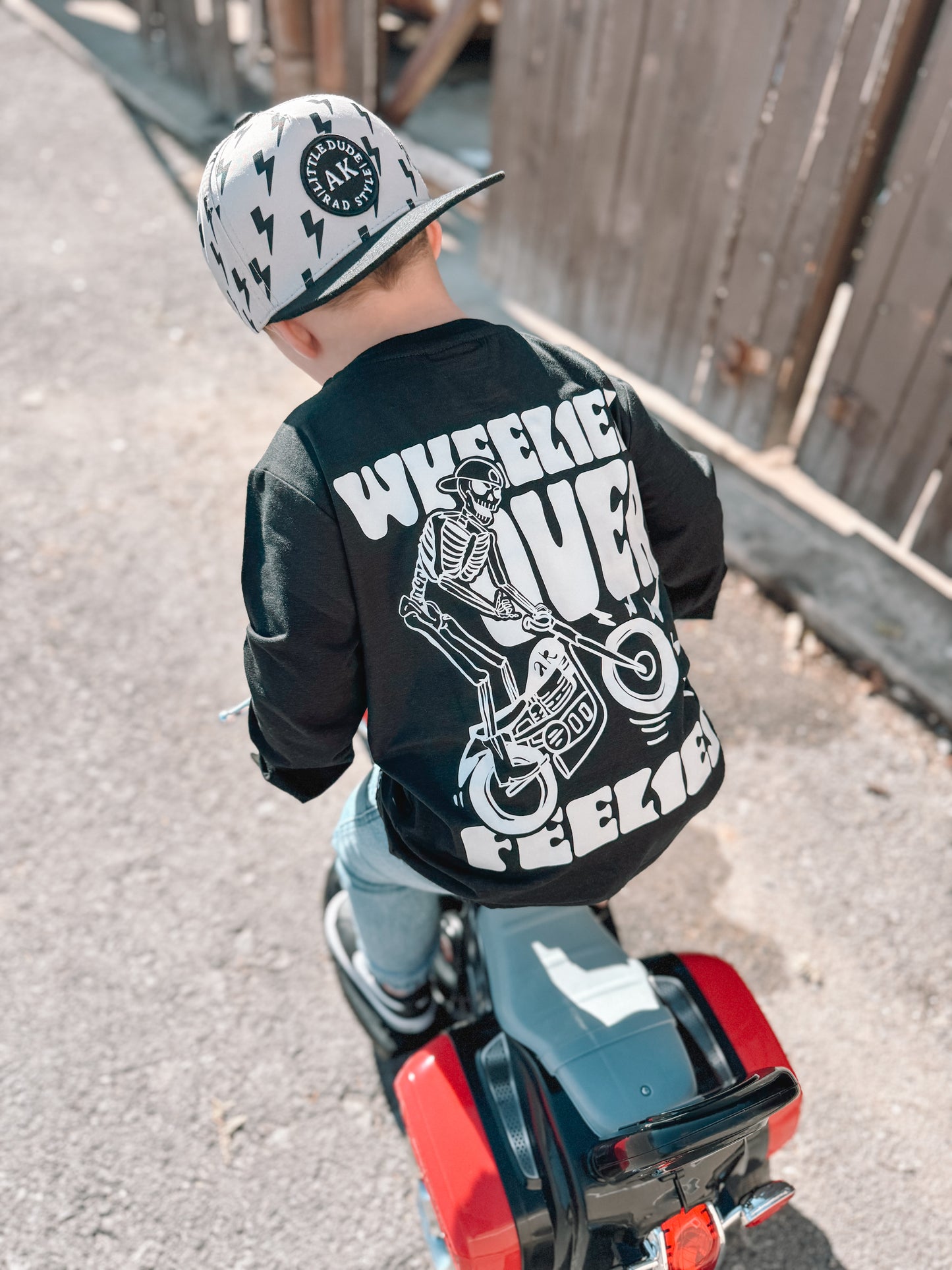 Wheelies-Long sleeve graphic